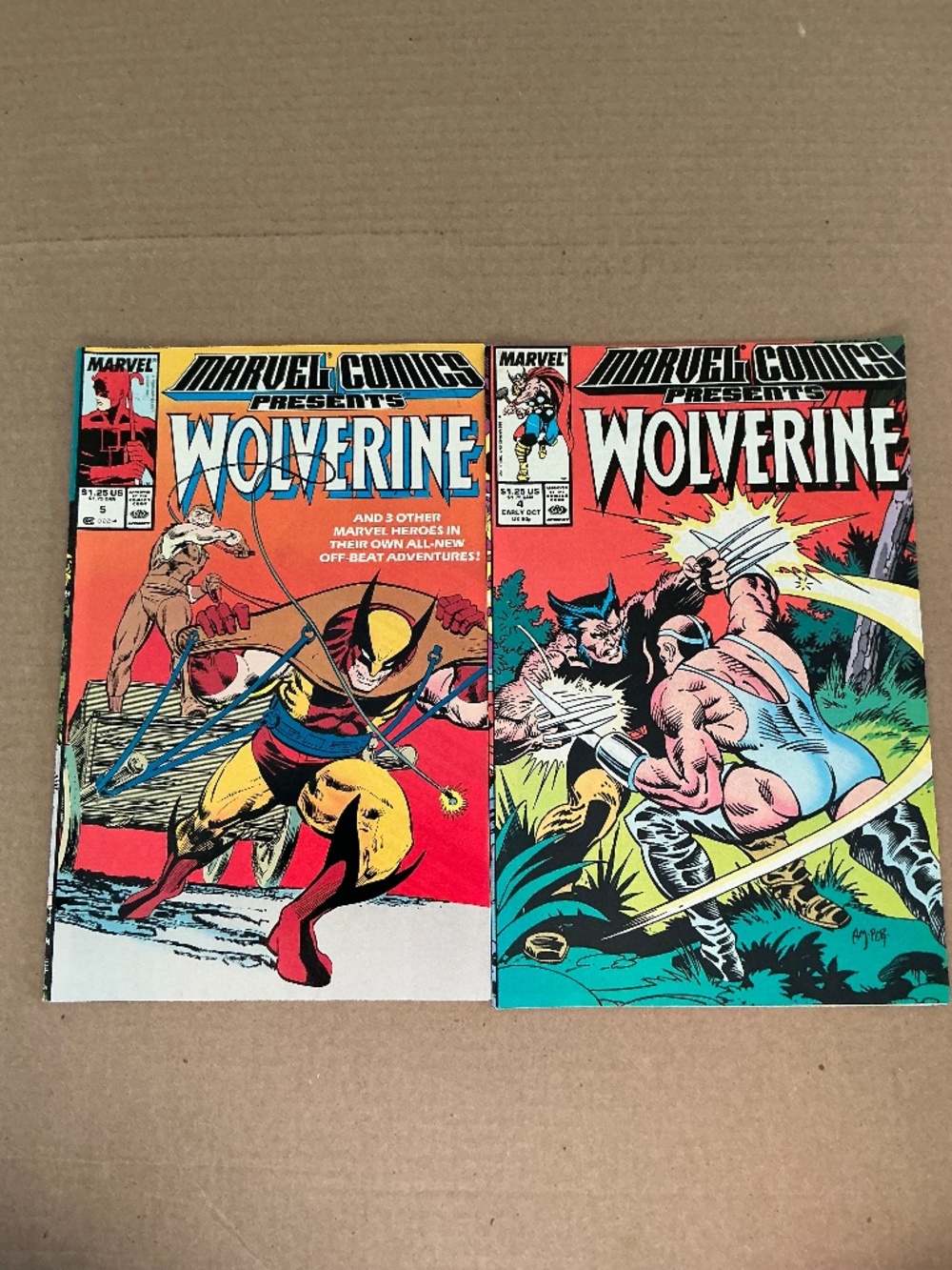 Marvel Comics Presents Wolverine Issues 4 & 5 1988